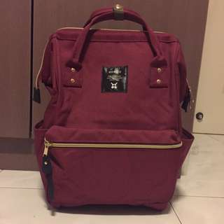 Authentic Anello Polyester Large Backpack Bag