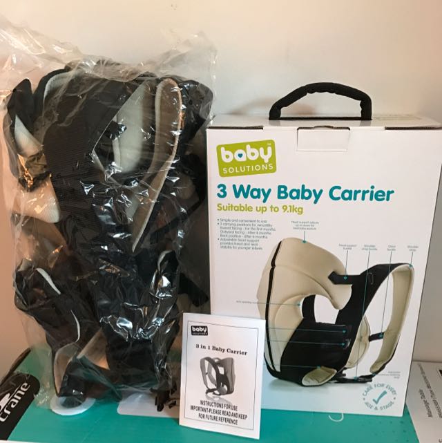 baby solutions 3 way baby carrier