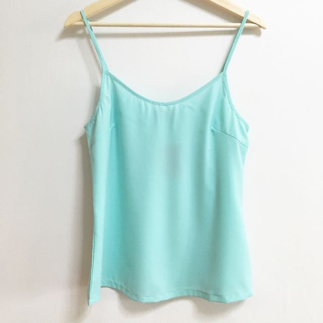 mint green cami