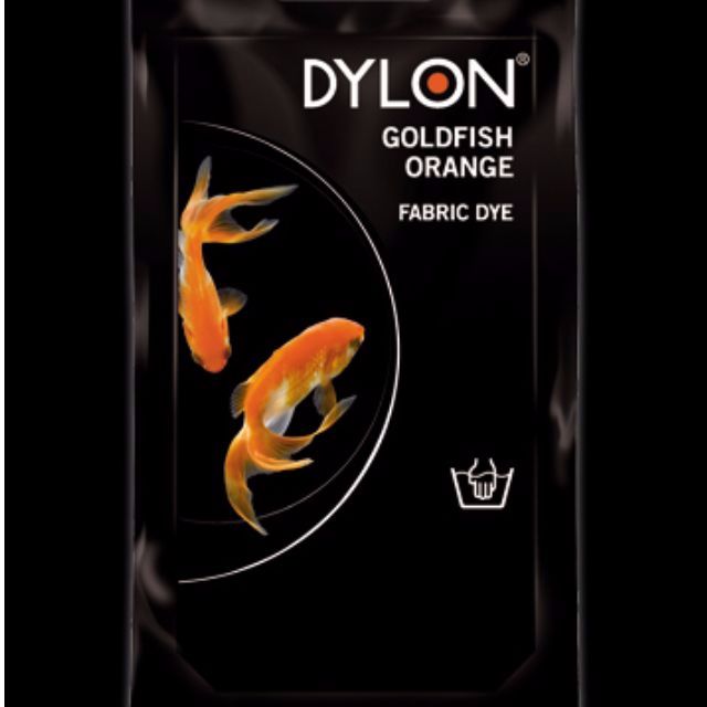 Dylon fabric dye goldfish orange, Hobbies & Toys, Stationery & Craft
