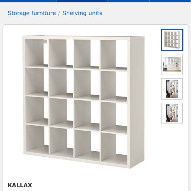 IKEA 4x4 Cube Shelf, Home & Furniture, Home Decor on Carousell