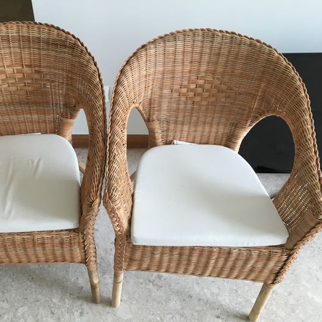 Ikea Agen Rattan Chairs Furniture And Home Living Furniture Chairs On Carousell 4035