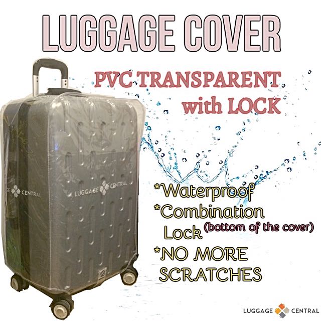 luggage cover with lock
