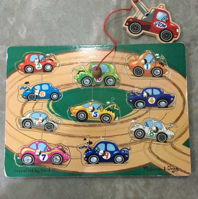 melissa and doug tow truck magnetic puzzle