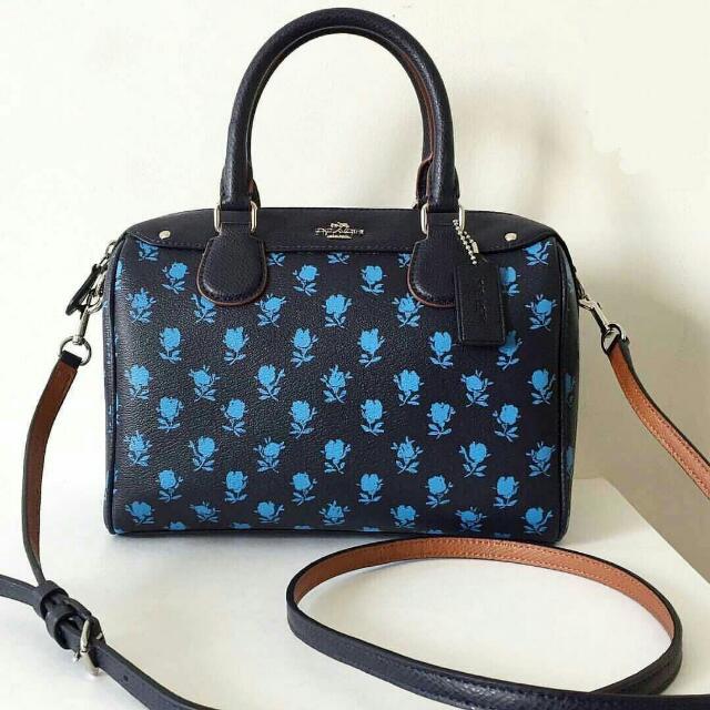 Coach mini 2025 bennett satchel floral