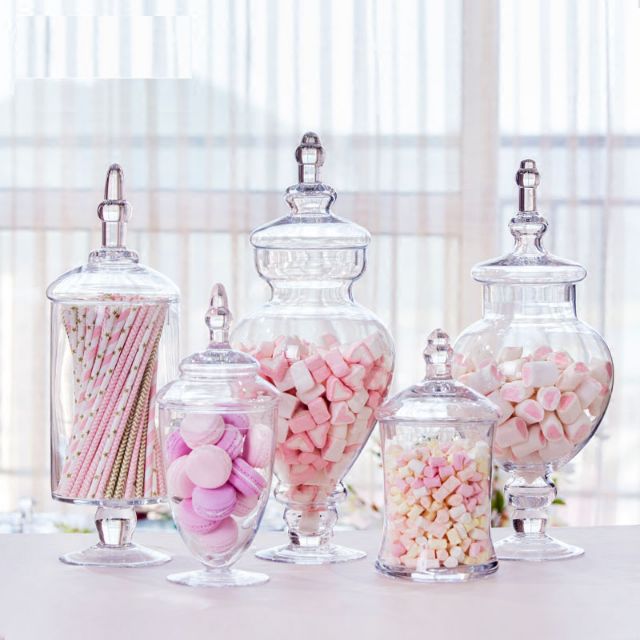 Preorder Apothecary Glass Jars For Baby Showers Decoration Candy