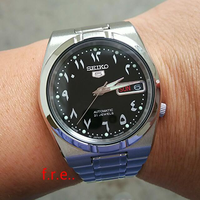 Seiko Arabic dial watch, Luxury, Watches on Carousell