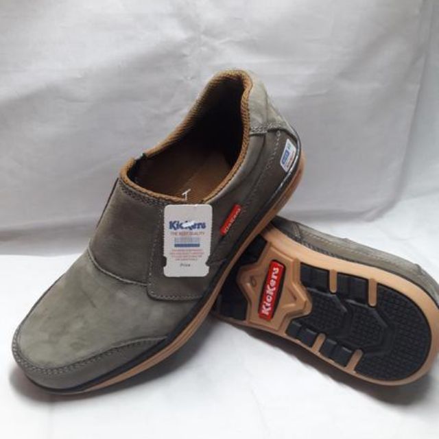 Sepatu Selop Pria Kickers Kulit Kr02 Olshop Fashion Olshop Pria Di Carousell