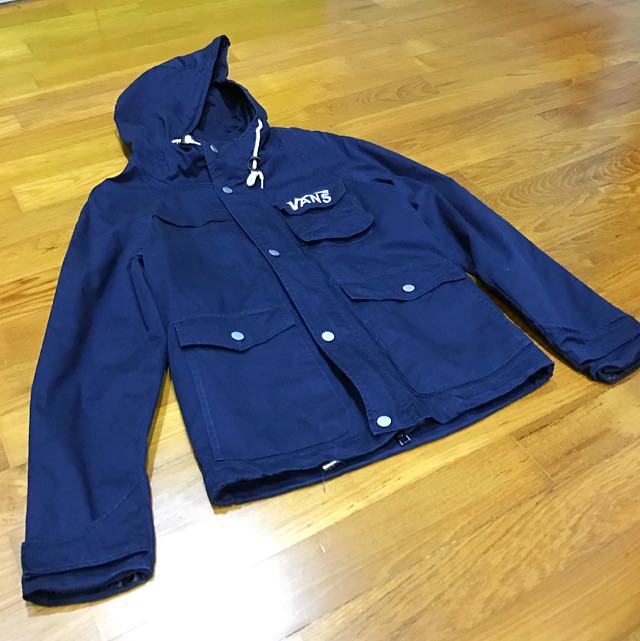 Vans Jacket Dark Blue Women s Fashion Coats Jackets and