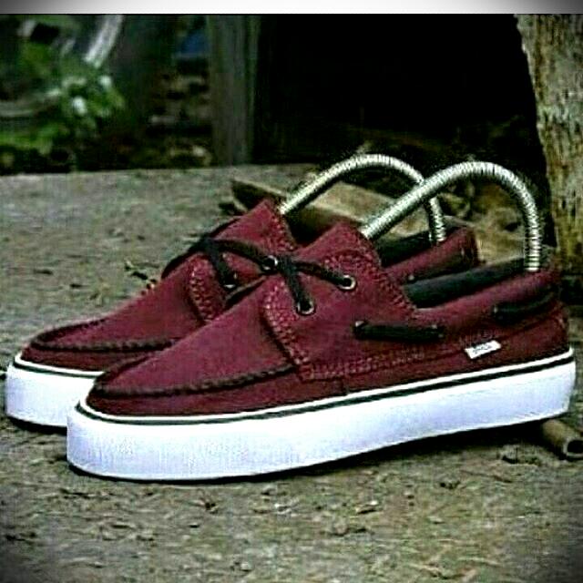 vans zapato maroon