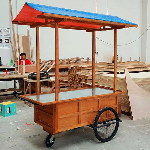 wooden push wagon