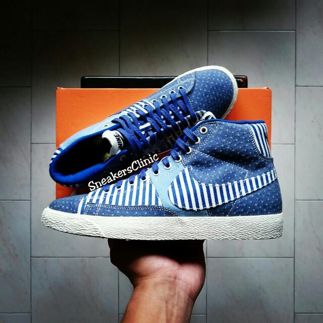 nike blazer denim patchwork