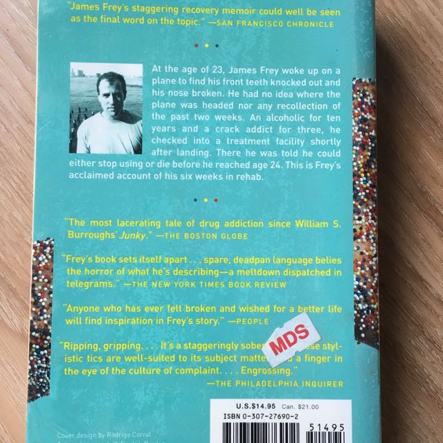 A Million Little Pieces James Frey Books Stationery Fiction On Carousell