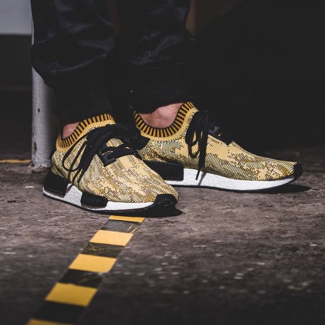 NMD Runner Pk Yellow Camo, Men's Fashion, Sneakers on Carousell