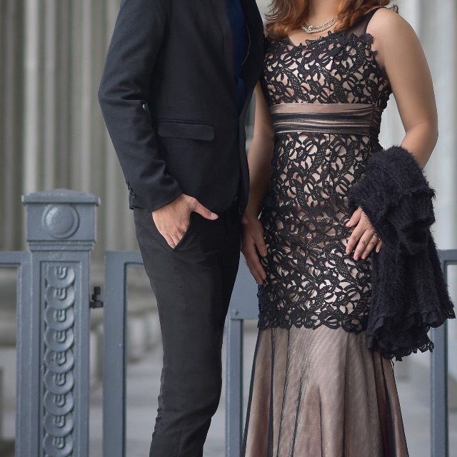 Black Lace Mermaid Wedding Gown Evening Dress Women S Fashion