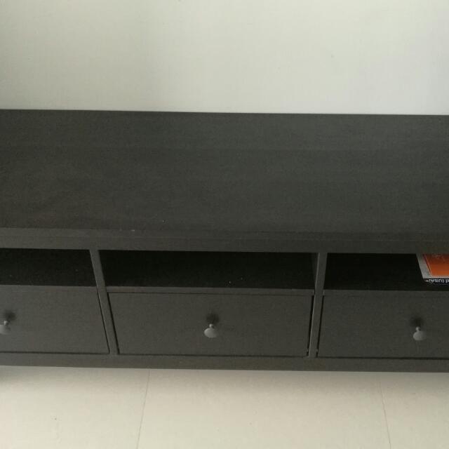 Black Wall Cabinet Furniture Shelves Drawers On Carousell