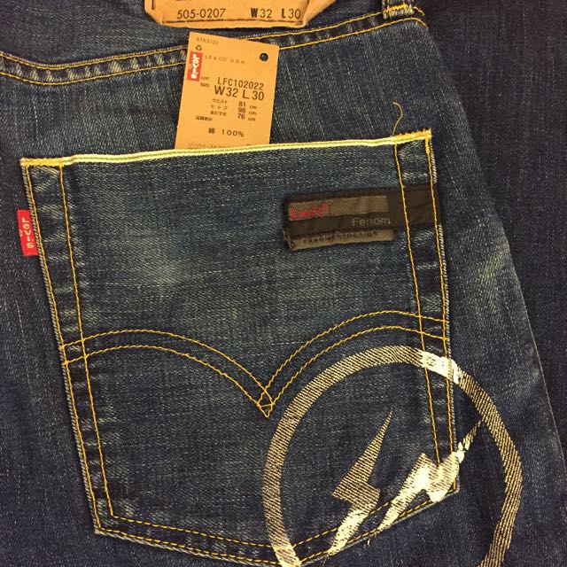 Levi's Fenom Fragment 505 0207, 男裝, 褲＆半截裙, 牛仔褲- Carousell