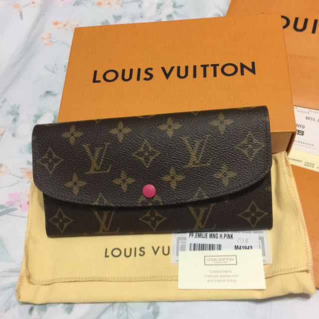 LV Victorine Wallet in Fuchsia, Luxury, Bags & Wallets on Carousell