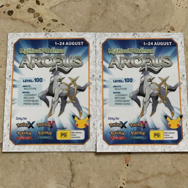 Pokemon Arceus Code, Video Gaming, Gaming Accessories, Game Gift Cards