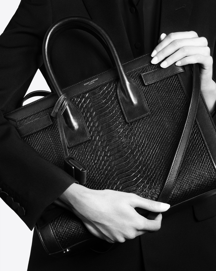 Sac yves saint laurent python best sale