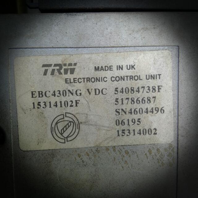 Alfa Romeo 2.2JTS ABS Electronic Control Unit, Original, Car
