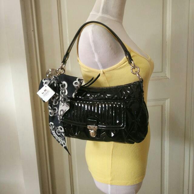 COACH Handbag with buying FREE Coach Scarf