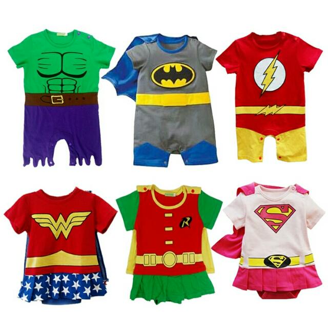 Baby Costumes Superhero Infant Boys Girls Rompers Tollder Outfit ...