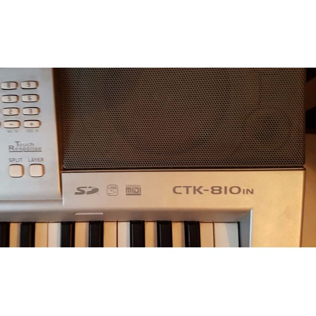 CASIO Keyboard with Stand Model CTK810, Hobbies & Toys, Music & Media