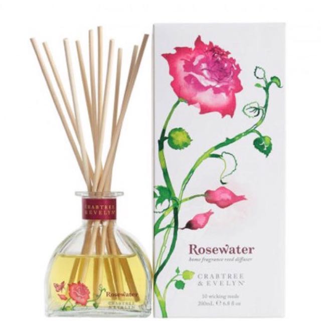 Crabtree & Evelyn Rosewater Home Fragrance Reed Diffuser, Furniture
