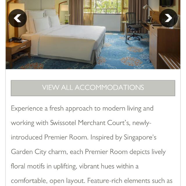 Gift Certificate One Night Weekend Stay At Swissotel Merchant