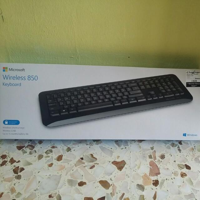 Microsoft Wireless 850 Keyboard, Computers & Tech, Parts & Accessories