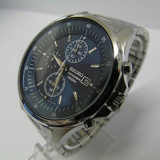 SEIKO 7T92-ONYO MENS 1/20th SECOND CHRONOGRAPH PILOT, Luxury, Watches on  Carousell