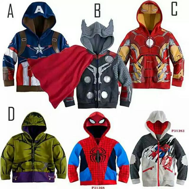 The Avengers Costume For Kids Boy Iron Man Thor Hulk Jacket Children Hoodies Sweatshirt Boys Spring Autumn Coat Kids Long Sleeve Babies Kids Babies Apparel On Carousell