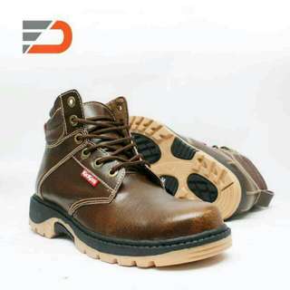 Sepatu Boots Safety Kulit Sapi Asli AV.1