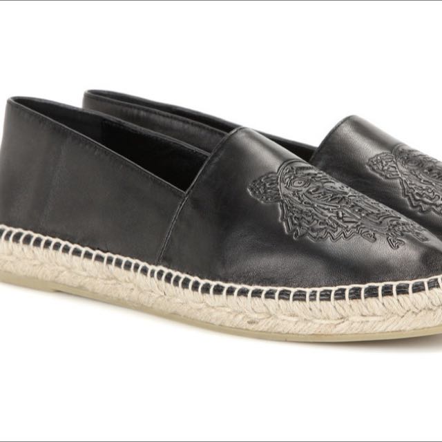 kenzo leather espadrilles
