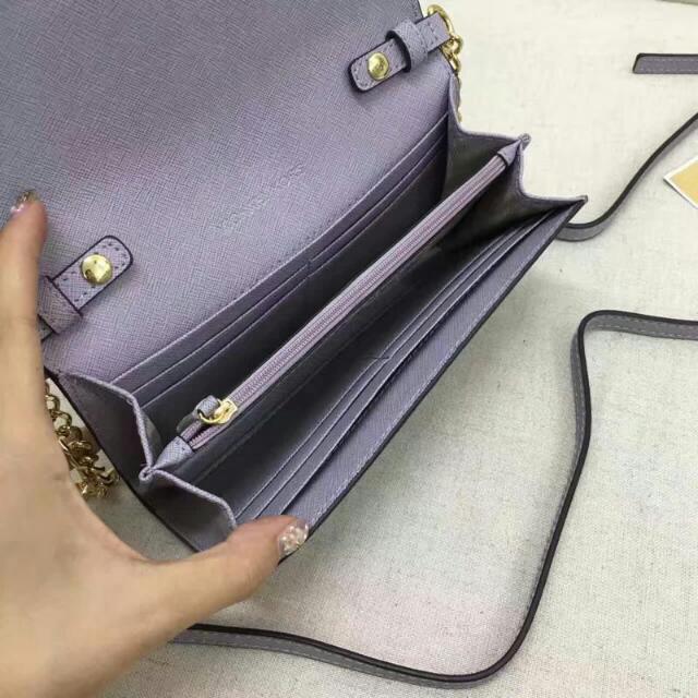 MICHAEL MICHAEL KORS JET SET TRAVEL SAFFIANO LEATHER CHAIN WALLET Luxury Bags Wallets on Carousell