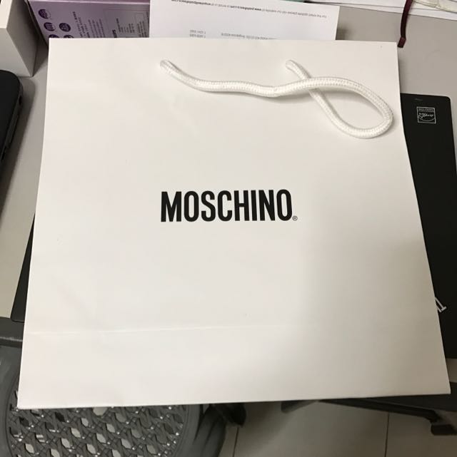 moschino paper bag