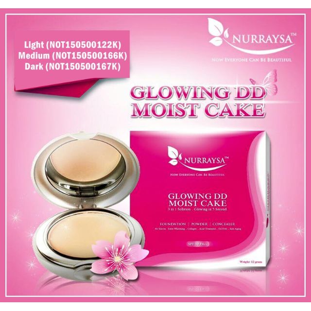 Nurraysa Glowing Dd Moist Cake Health Beauty Makeup On Carousell
