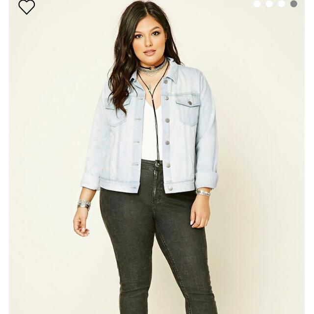 forever 21 plus jean jacket