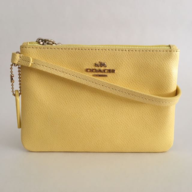 pale yellow purse