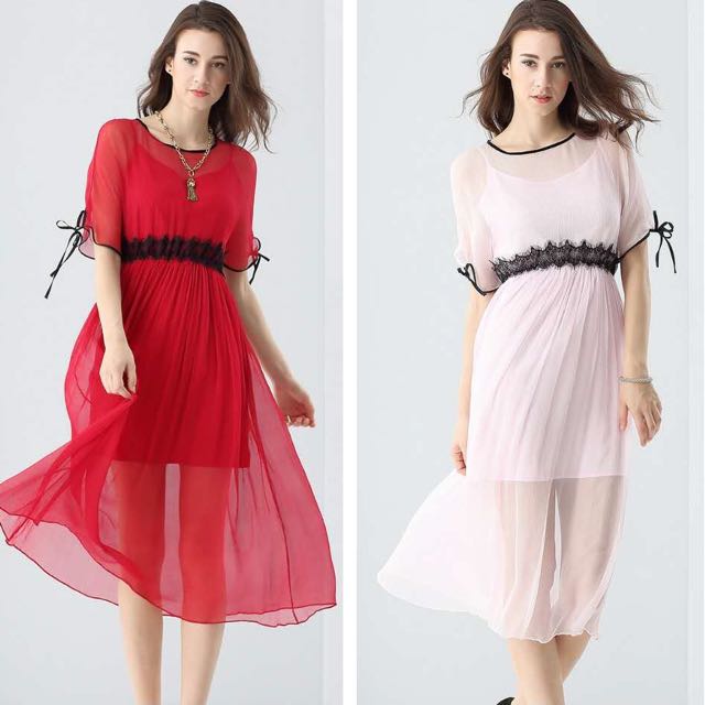 Feminine Chiffon Dress