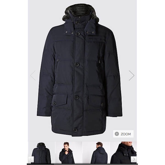 Marks Spencer Blue Harbour Winter Parka Men s Fashion Tops