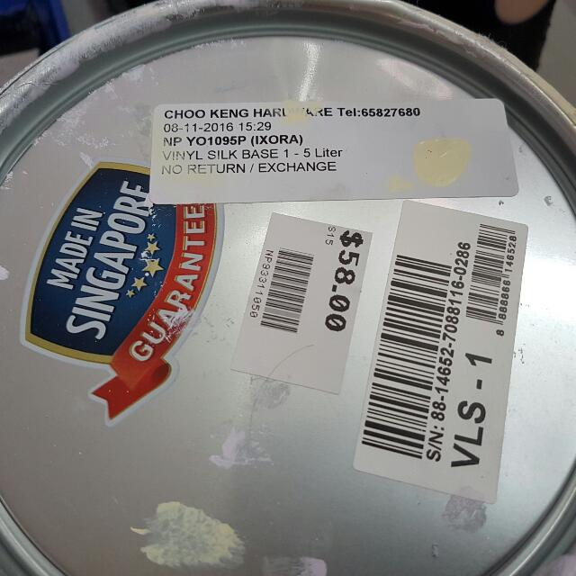 Nippon Paint Vinyl Silk (Ixora) Code NP YO1095P, Hobbies & Toys