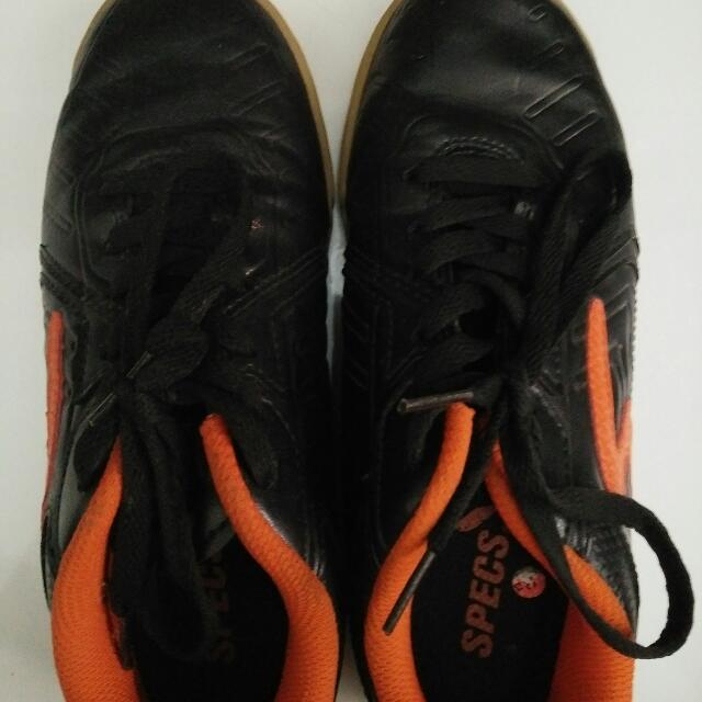 Specs Sepatu Futsal 37 Cowo Atau Cewe Hitam Orange Jual Murah Fesyen Pria Sepatu Di Carousell