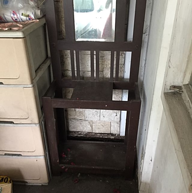 Antique Hat Rack With Mirror, Furniture & Home Living, Home Decor ...