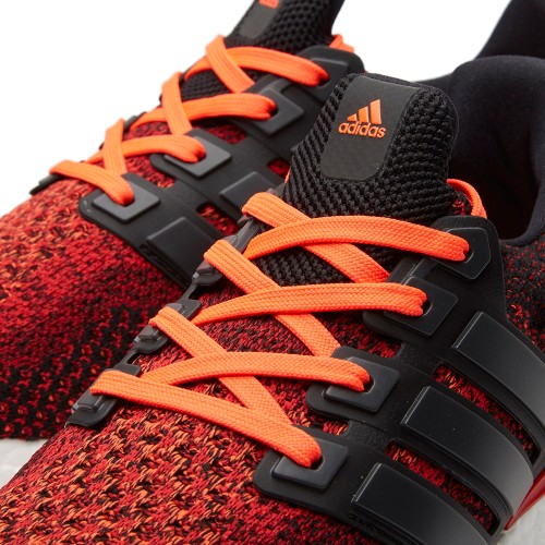 AQ5930 ULTRA BOOST M SOLAR RED CORE BLACK Men s Fashion Footwear Sneakers on Carousell