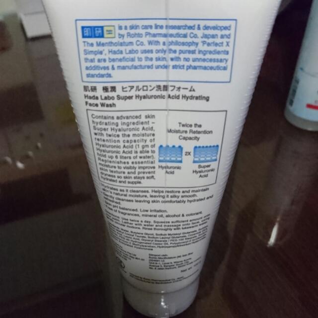Hada Labo Super Hyaluronic Acid Hydrating Face Wash, Beauty & Personal