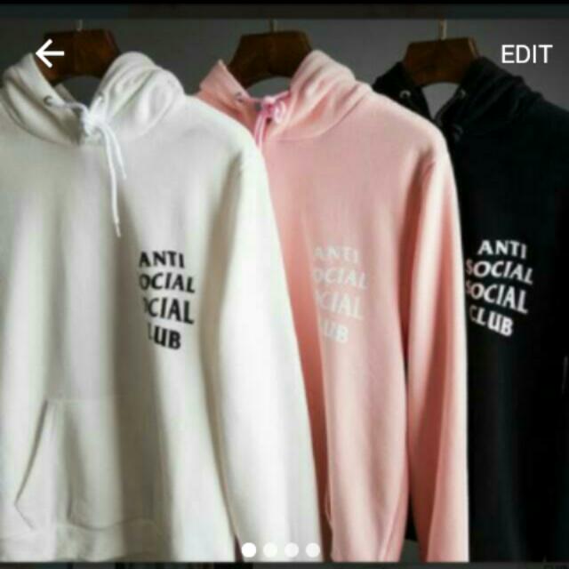 PO Authentic Anti Social Social Club Hoodie Jacket Assc Bulletin Board Preorders on Carousell