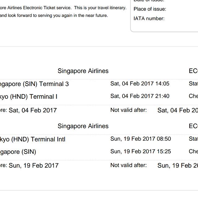 Singapore Airline Singapore To Japan Round Tickets Tickets Vouchers Local Attractions Transport On Carousell