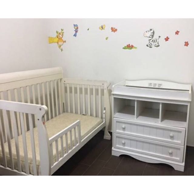 baby cots with changing tables